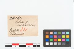 Etikett zu Eisengriffangelmesser (NHMW-PRAE-026161)